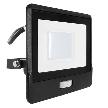 Proiector LED SMD 30W 6400K IP65 CU SENZOR MISCARE - NEGRU