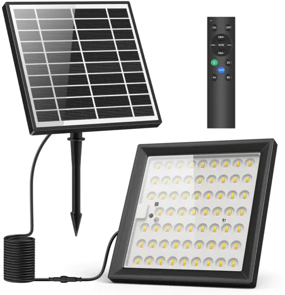 proiector led ustellar ut88210 30w, panou solar, ip65, 4500mah, telecomanda