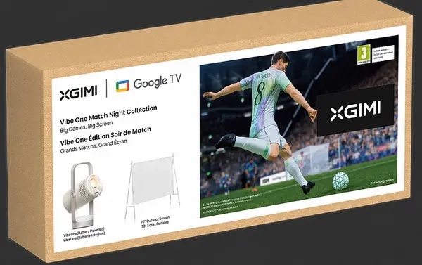 Proiector multimedia XGIMI - Vibe One Match Night Collection PROMO: + Ecran 70", gri