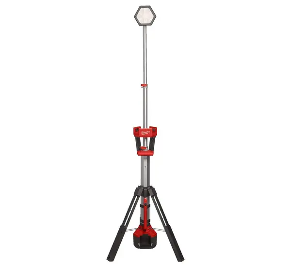 Proiector turn M18 Milwaukee, cu acumulator si incarcator, 2800 lumeni, extensibil, IP54, 4933492903