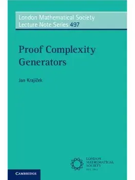 Proof Complexity Generators, Paperback/***