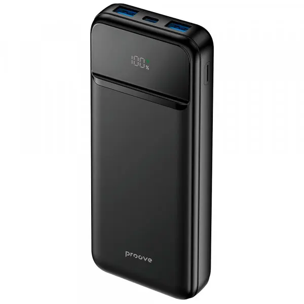 Proove Baterie Externa Proove Illuminator 2, 10000mAh, 22.5W, QC + PD, 2 x USB-A - 1 x USB-C, Neagra PBIP10212201