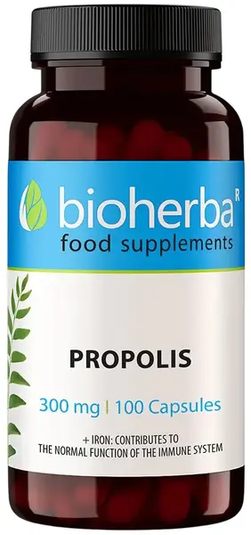 Propolis, 300 mg, 100 capsule, Bioherba