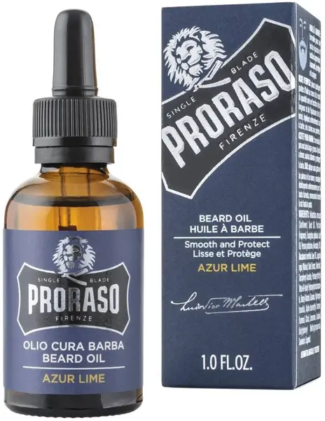 Proraso Azur Lime Ulei de barbă hrănitor, 30 ml