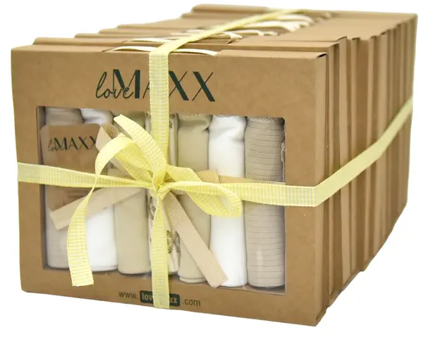 Prosoape din bumbac LoveMAXX - 7 buc, 20 х 20 cm, bej, sortiment
