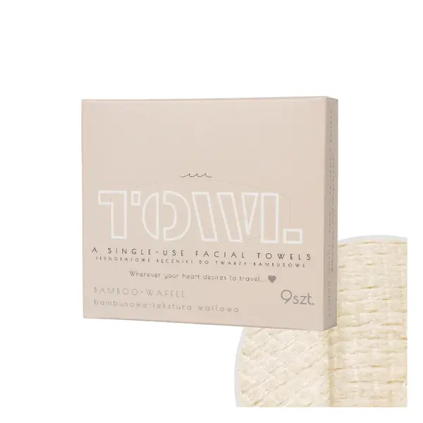 Prosoape faciale de unica folosinta Bamboo, 9 bucati, Towl
