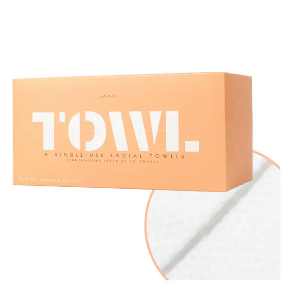 Prosoape faciale de unica folosinta Waffle, 80 bucati, Towl