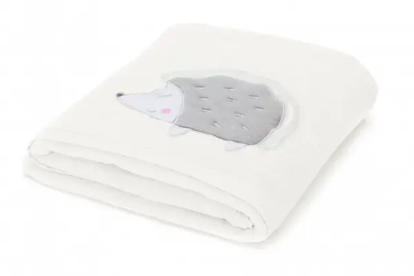 Prosop brodat arici alb 120x75 cm Fillikid