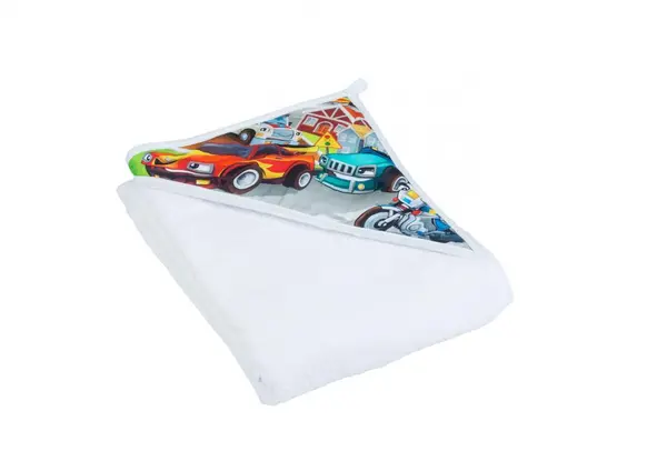 Prosop copii cu capison 80x80 cm Cars white