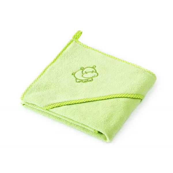 Prosop cu gluga Sensillo Hippo 80x80 cm Green