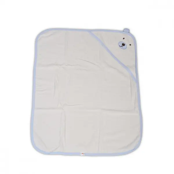 Prosop de baie cu capison din bumbac 90x70 cm Baloo Blue