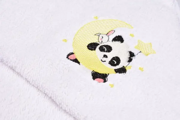 Prosop de baie cu gluga model panda 75x75 cm