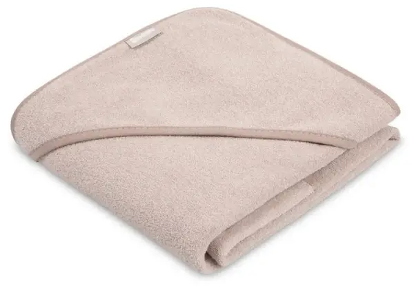 Prosop de baie pentru bebeluși cu glugă Sensillo - 100% bumbac, 100 x 100 cm, culoarea praf de trandafiri