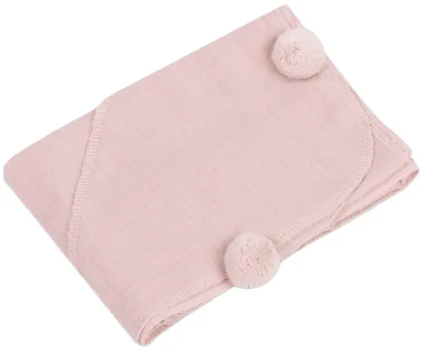 Prosop de baie pentru bebeluși Sensillo - Roz, 75 х 75 cm