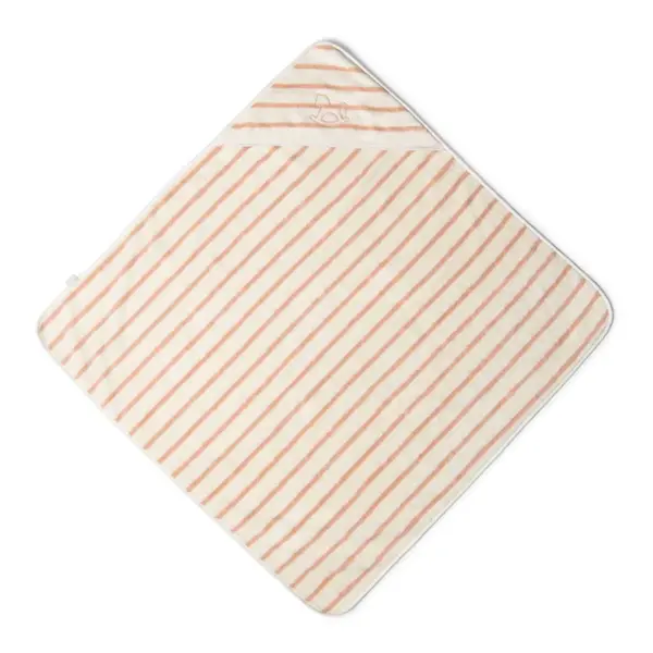 Prosop de baie pentru copii cu glugă La Reina - Vivia Stripe, 100 x 100 cm, roz