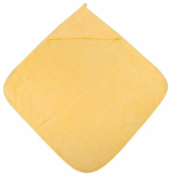 Prosop de baie pentru copii Lorelli - 80 x 80 cm, Galben