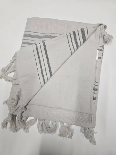 Prosop de plajă Rakla - Nicol, 100% bumbac, bej, 90 х 170 cm