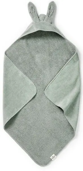 Prosop pentru bebeluși cu glugă Elodie - Mineral Green, 80 x 80 cm