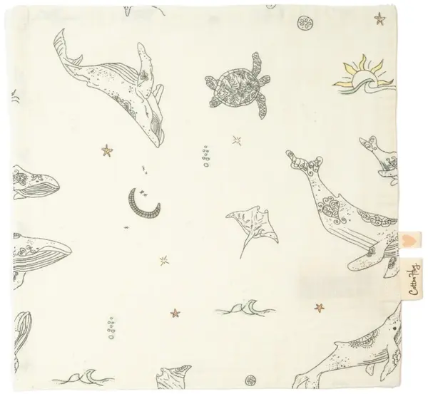 Prosop pentru copii Cotton Hug - Ocean, 30 х 30 cm