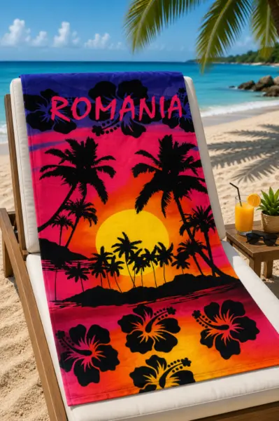 Prosop Plaja Romania , Diverse Modele , 100x180 cm 70x150 cm