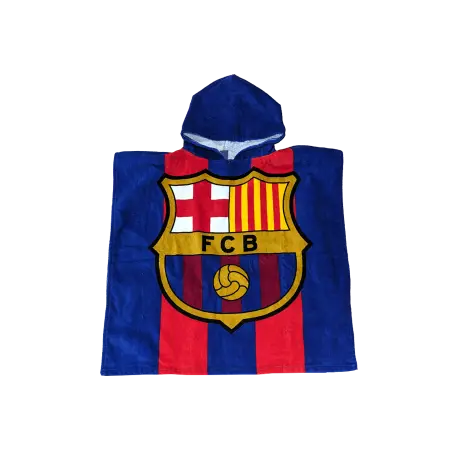 Prosop tip poncho, 60x120 cm, 100% bumbac, Blaugrana, FC Barcelona Engros