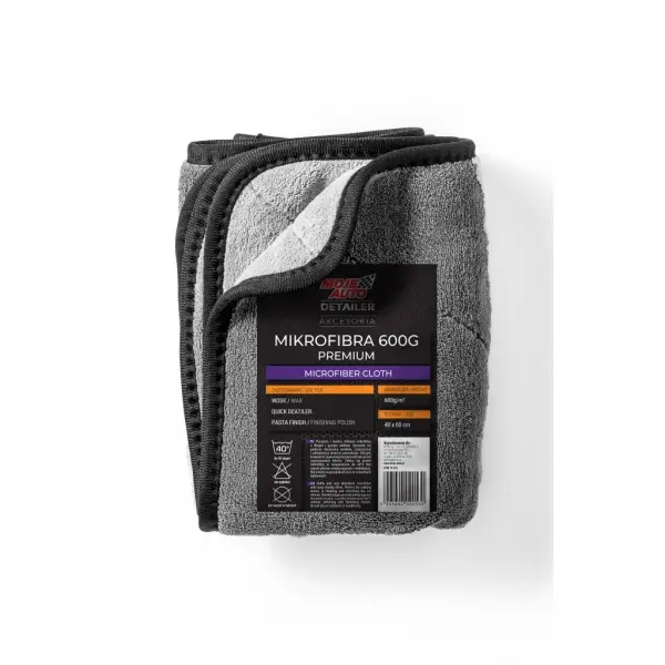 Prosop uscare microfibra 600GSM MOJE AUTO Detailer 60x40cm