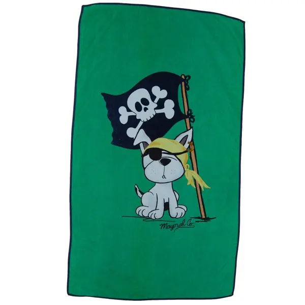 Prosop verde din bumbac pentru plaja 116 x 66 cm Mayoral