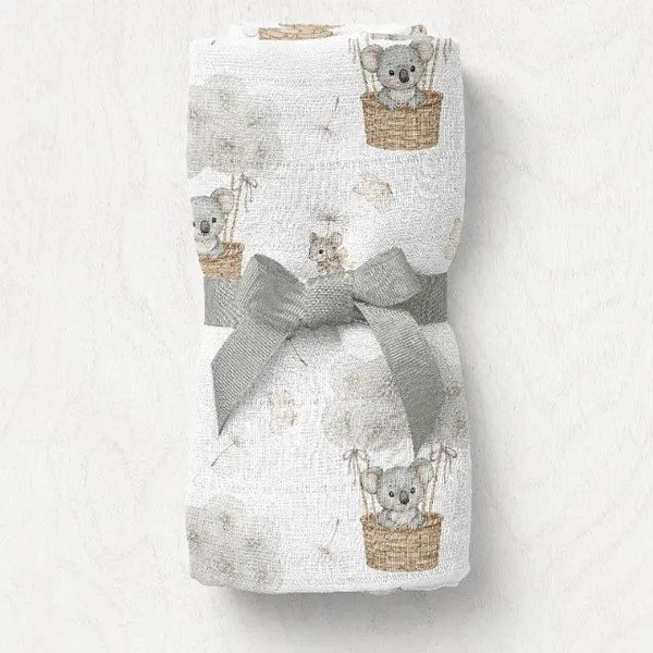Prosopel multifunctional Bocioland Mouse 40x40 cm, tesatura din fibre de bambus,super absorbant,hipoalergenic si moale