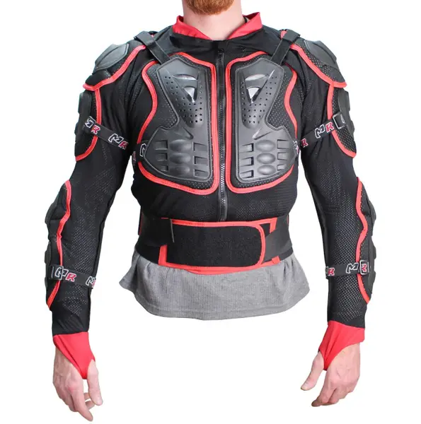 Protectie cross enduro, Buzer VIG-20500, marime M, culoare negru rosu