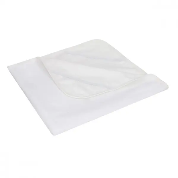 Protectie impermeabila Bocioland White pentru saltea copii 120x60 cm, reutilizabila, suprafata terry cu 82 bumbac