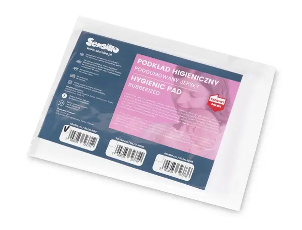 Protectie impermeabila din bumbac pentru patut copii Sensillo Hygienic Jersey 120x60 cm Alb,prindere cu elastic pe colturi