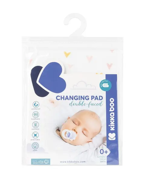 Protectie impermeabila jersey pentru masuta de infasat 50x70cm Hearts