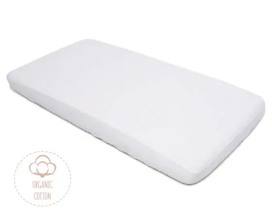 Protectie impermeabila pentru saltea 120x60 cm din bumbac organic KikkaBoo