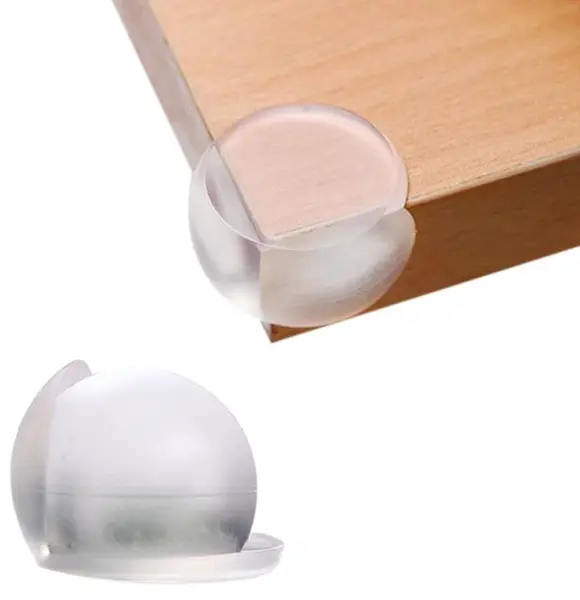Protectie pentru colt mobilier din Silicon 3x3 cm Transparent
