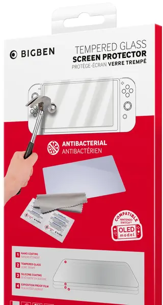 Protecție pentru ecran Big Ben - Tempered Glass Screen Protector (Nintendo Switch OLED)