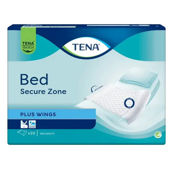Protectie pentru pat Bed Plus, 180x80 cm, 20 bucati, Tena