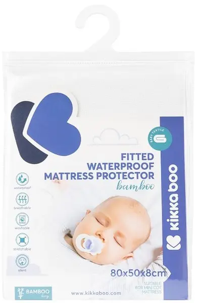 Protectie pentru saltea Kikka Boo - bambuc, 80 х 50 х 8 cm
