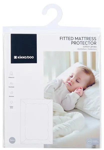 Protecție pentru saltea KikkaBoo - Dots, 60 х 120 х 15 cm