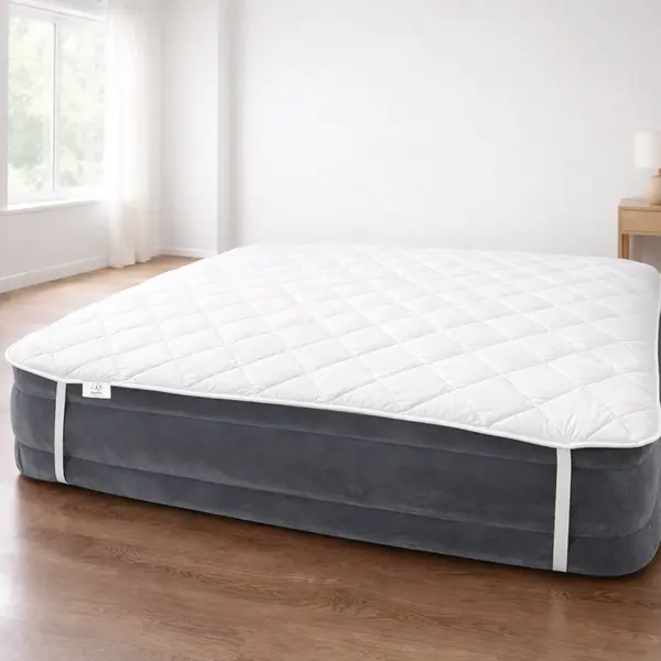 Protectie Saltea Lana Merino 100% LanaWool 160x200 cm 900 g mp Exterior Bumbac OekoTex Clasa 1 Topper Saltea, Alb Alb, 160x200 cm