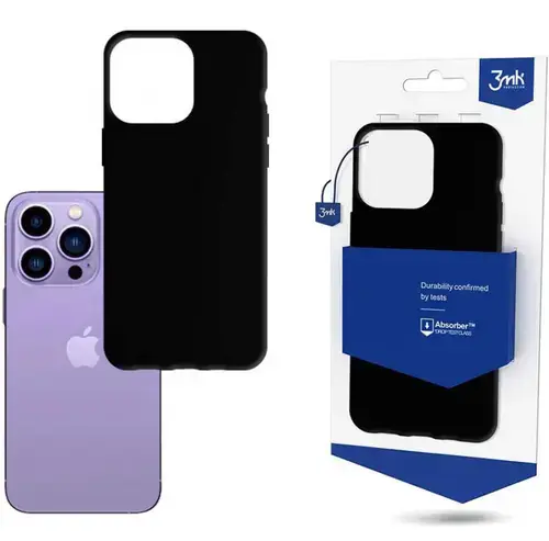 Protectie Spate 3MK Matt pentru Apple IPhone 14 Pro (Negru)
