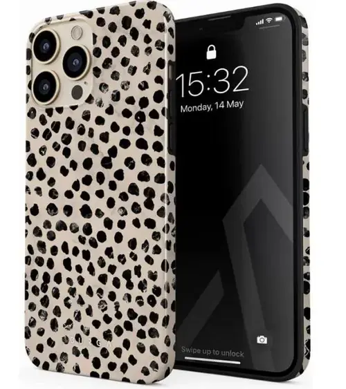 Protectie Spate Burga Dual Layer Almond Latte pentru Apple iPhone 14 Pro Max (Multicolor)