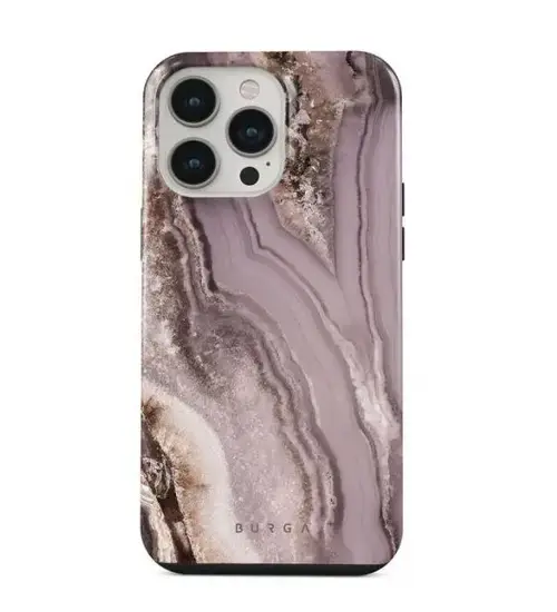 Protectie spate Burga Dual Layer Golden Taupe pentru Apple iPhone 14 Pro Max (Multicolor)
