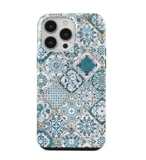 Protectie spate Burga Dual Layer Tropical Oasis pentru Apple iPhone 14 Pro Max (Multicolor)