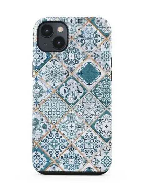 Protectie Spate Burga Dual Layer Tropical Oasis pentru Apple iPhone 14 Plus (Multicolor)