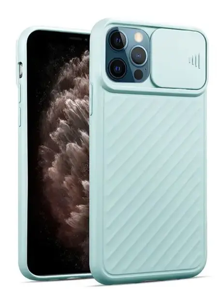 Protectie Spate Just Must Camo JMHCAMOIXIIPSB pentru Apple iPhone 12 / 12 Pro (Albastru)