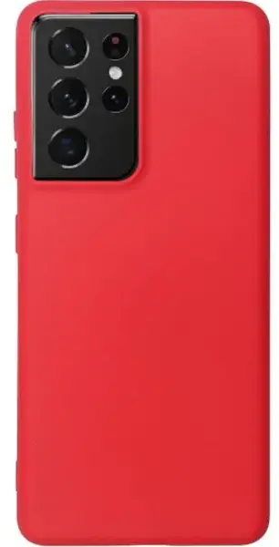Protectie Spate Just Must Candy JMSILCNDS21UR pentru Samsung Galaxy S21 Ultra (Rosu)