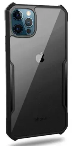 Protectie Spate Just Must Selected JMHSIXIIPMBK pentru Apple iPhone 12 Pro Max (Negru)