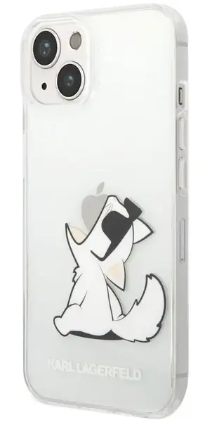 Protectie Spate Karl Lagerfeld Choupette Eat pentru Apple iPhone 14 Plus (Transparent)