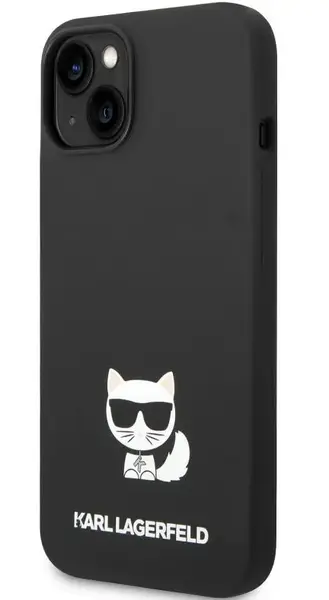 Protectie Spate Karl Lagerfeld Liquid Choupette pentru Apple iPhone 14 Plus (Negru)