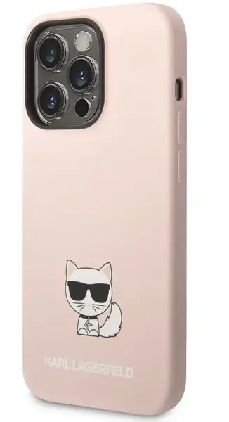 Protectie Spate Karl Lagerfeld Liquid Choupette pentru Apple iPhone 14 Pro Max (Roz)